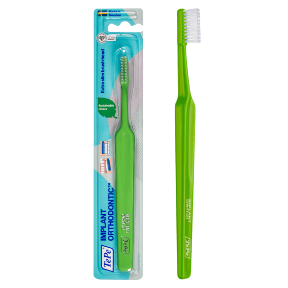 TEPE Implant Orthodontic Soft Toothbrush – Cleaning Implants & Fixed Braces, 1 Brush