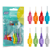 TEPE Interdental Brush Original Cleaners Mixed Pack - 8 Pack, 0.4mm to 1.3 mm