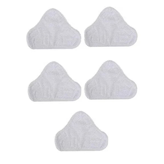 TEPgvh 5 Pack Steam Mop Cloth Replacement, Compatible with X5 Triangle Steam Mop,White,One Size