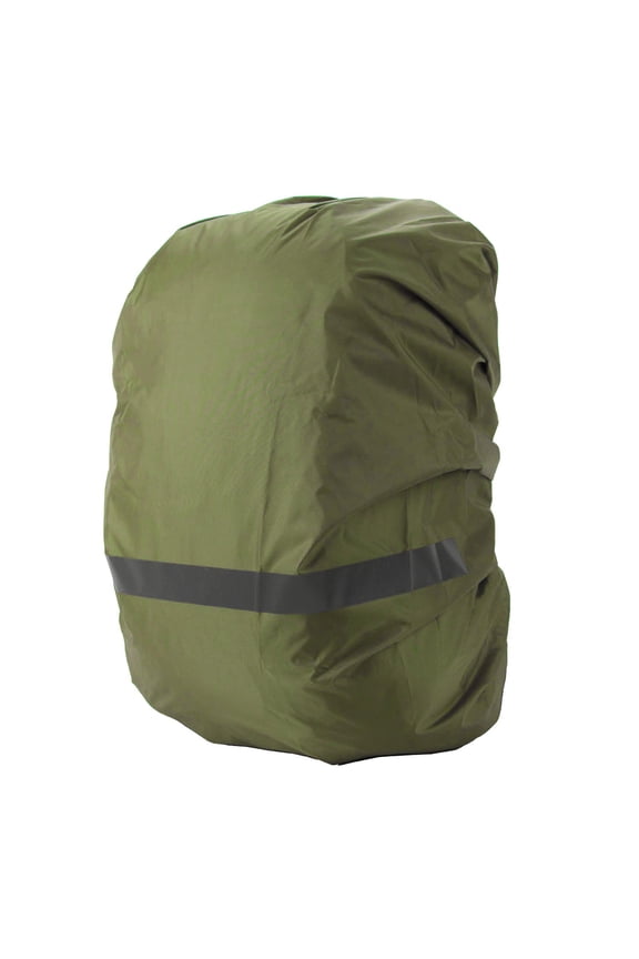 Backpack Rain Cover Waterproof Protector With Reflective Strip Non Slip Buckle Cover Hiking Cycling Gear Outdoor Travel Accessory Army Green-XL