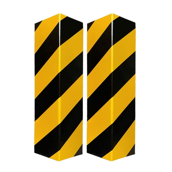 TEPgvh Garage Wall Protector Foam Bumper Guard Reflective Corner Pad 2Pcs Black Yellow Warning Block Car Parking Accessory Black-One Size