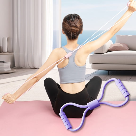 TEPgvh Resistance Band Fitness Stretch Strap With Handles Full Body Workout Rope Strength Training Gear Home Gym Exercise Equipment B-One Size