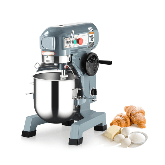 TEQIN 15Qt Commercial Food Mixer, 600W Stand Mixer with 3 Speeds Adjustable, HeavyDuty Electric Dough Mixer with Stainless Steel Bowl, Dough Hooks &Whisk Beater,Food Mixer For Baking