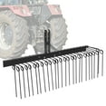 thumbnail image 1 of TEQIN 60" Pine Straw Rake Steel Spring Landscape Rake,Powder-Coated Steel Tow-Behind Landscape Rake,3-Point Hitch Receiver for ATV, UTV or Utility Tractor, 1 of 6