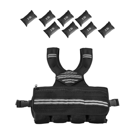 TEQIN Adjustable Weighted Vest Weights 6-30 lbs,Washable Weight Vest for Walking Adjust Rucking Vest for Women and Men Home Gym Running Jogging Strength Training Vests