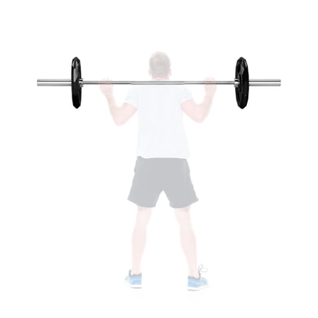 TEQIN Barbell Bar For Weights, 45lb 2-inch Weight Bar for Bench Press, 7ft Weighted Bar,1000 lb Capacity, Hard Chrome, Knurled Grip, Strength Training Deadlift Weightlifting Squat