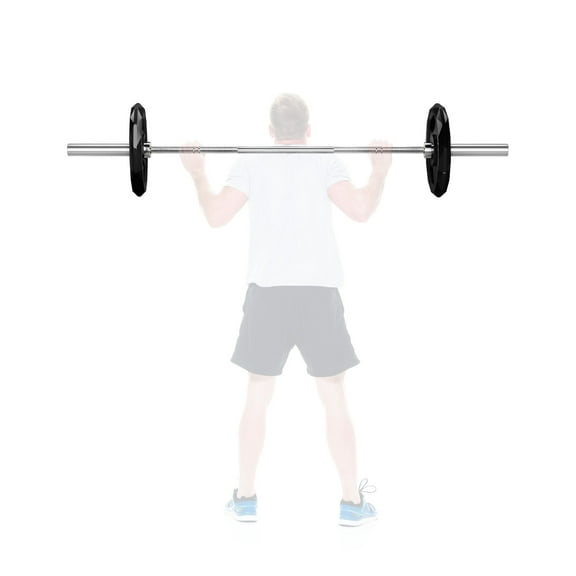 TEQIN Barbell Bar For Weights, 45lb 2-inch Weight Bar for Bench Press, 7ft Weighted Bar,1000 lb Capacity, Hard Chrome, Knurled Grip, Strength Training Deadlift Weightlifting Squat