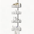 thumbnail image 1 of TEQIN Corner Shower Caddy Tension Pole, 4-Tier Rust-Resistant Bathroom Shower Organizer With Adjustable Baskets, Space-Saving Bathroom Shower Rack Shower Storage, 1 of 6
