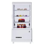 TEQIN Countertop Refrigerated Display Refrigerator, 2.4 Cu.Ft  Commercial Glass Cake Cooler with LED Lighting, Turbo Frost-Free Air-Cooling Display Case,Pastry Dessert Bakery Showcase