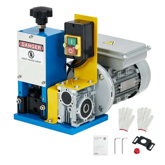 TEQIN Electric Wire Stripping Machine,Automatic Wire Stripper For 0.06-1 In. Copper Wires, 180w Cable Stripper Machine, Electric Wire Stripper For Workshop Recycling