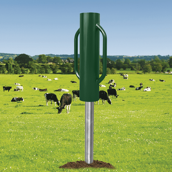 TEQIN Fence Post Driver,t Post Driver, Fence Post Driver With Handle, Heavy Duty t Post Rammer Driver Tool For Wooden Post Channel Fence Post Metal Post