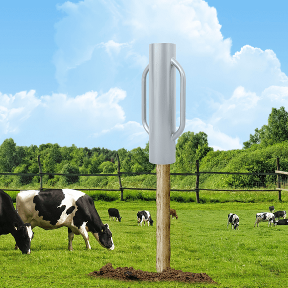 TEQIN Fence Post Driver,t Post Driver, Fence Post Driver With Handle, Heavy Duty t Post Rammer Driver Tool For Wooden Post Channel Fence Post Metal Post