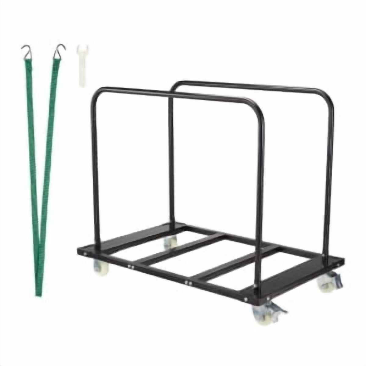 TEQIN Folding Table Dolly, Heavy Duty Table Cart with Swivel Wheels,1500lbs  Drywall Cart,Chair Desk Trolley for Garage, Home, Office, Utility Tool Wagon for Handling Lumber, Mattress