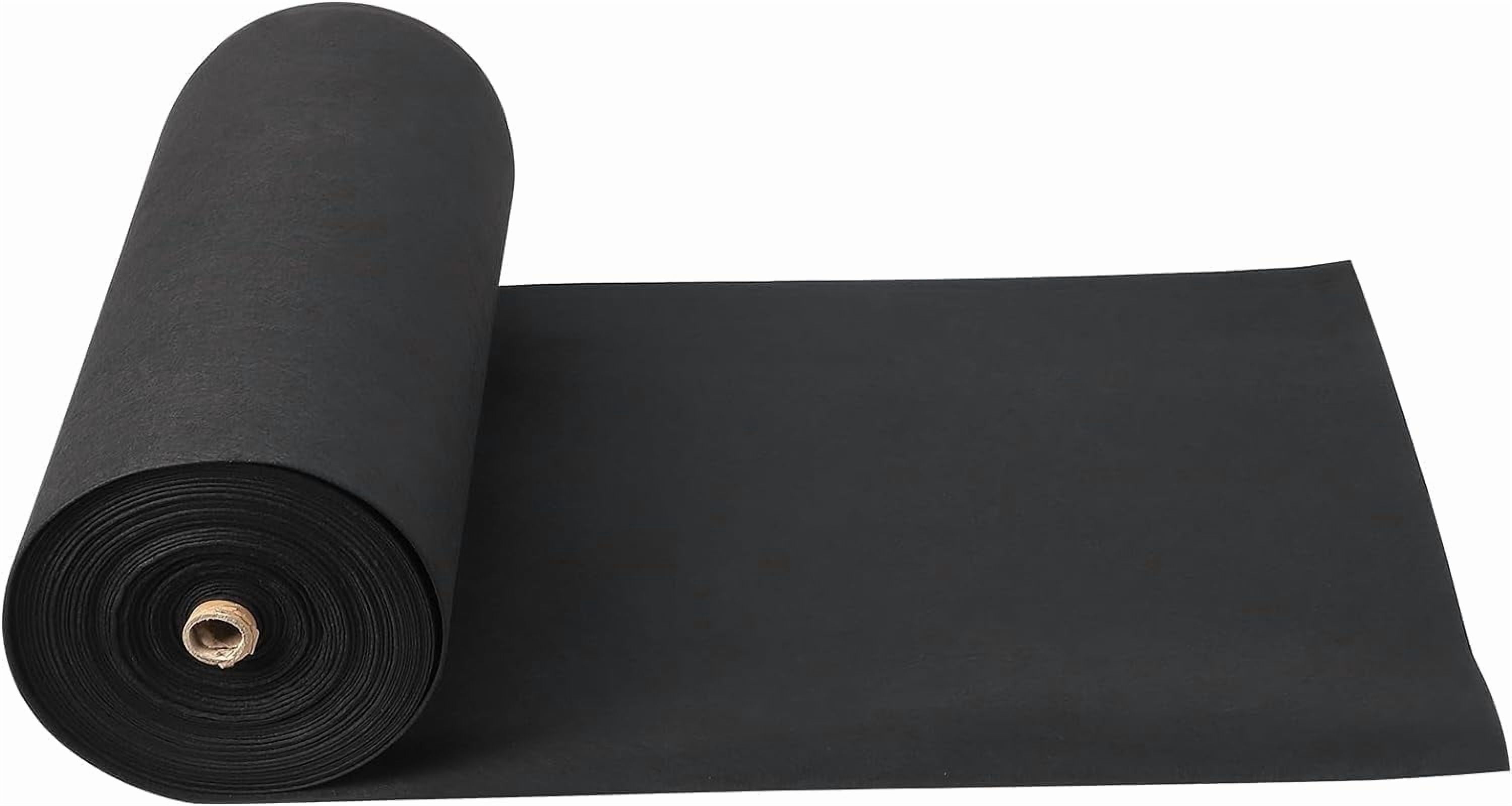 TEQIN Garden Weed Barrier Landscape Fabric, 4x 50FT & 6oz Geotextile Fabric, PP Drainage 350N Tensile Strength & 440N Load Capacity for Driveway & Road Stabilizationr, Erosion Control