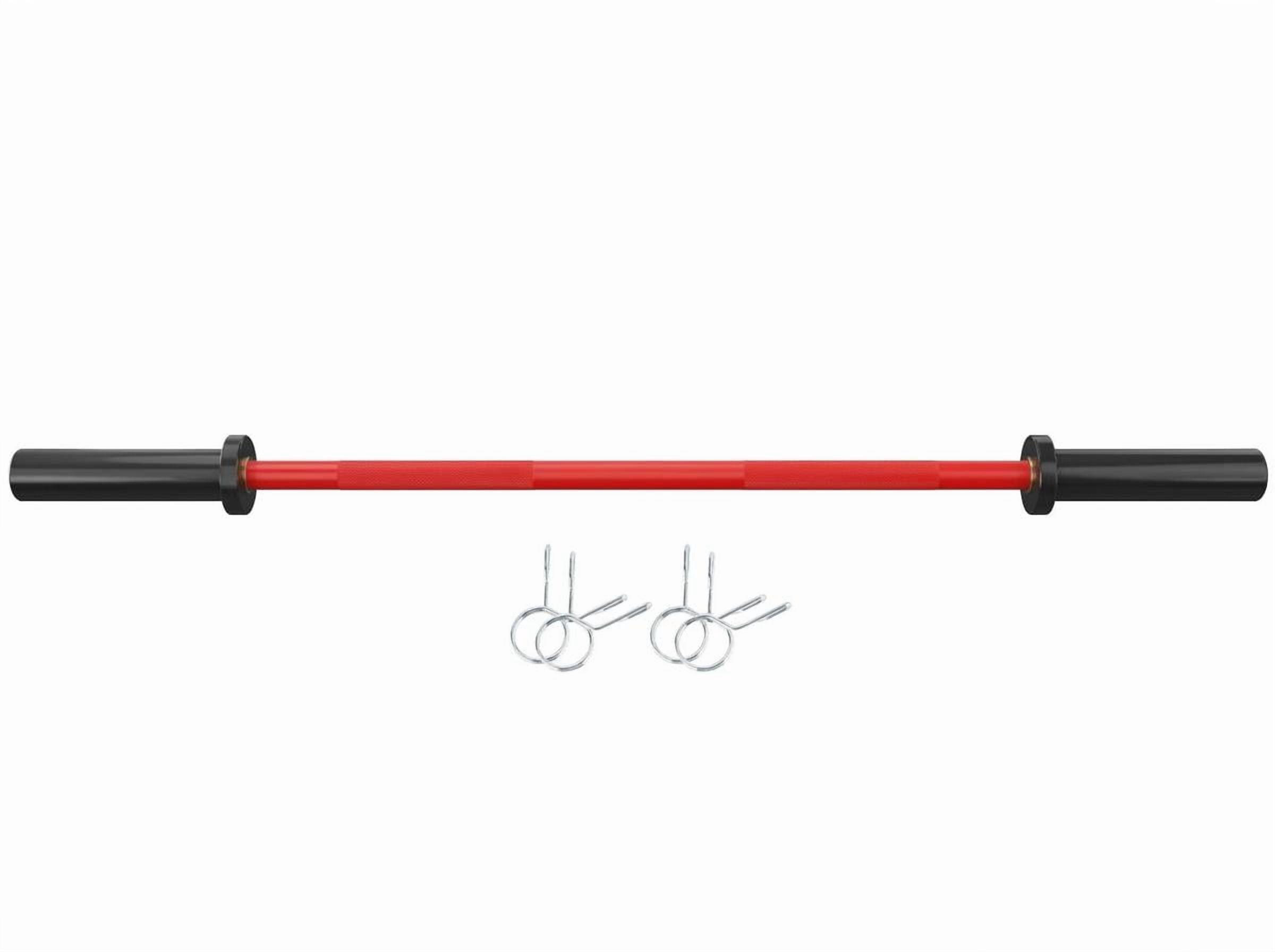 TEQIN Powerlifting Barbell 4ft/500lb Capacity,2 Inch Weight Bar For Strength Training, Weightlifting, Squat, Deadlift, Bench Press, Curl, Overhead Press