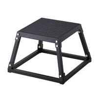 TEQIN Steel Plyometric Box,Exercise Step Up Box,Anti-Slip Pre-Assembled Plyometric Jump Box for Home Gym Conditioning and Strength Training,Plyometric Platform Step 12-18-24-30 Inch