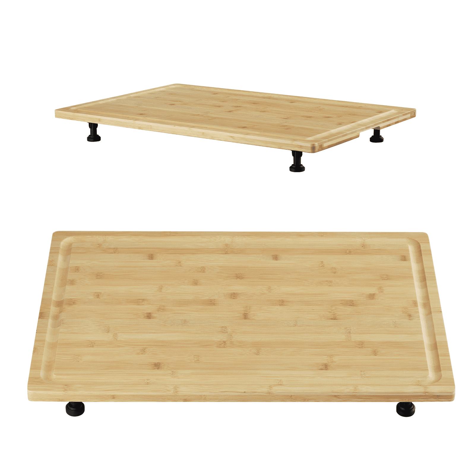 TEQIN Wood Stove Top Cover Board,30" x 20"Noodle Board Stove Cover Large Countertop Cutting Board for Gas Stove and Electric Stove, Wooden Stovetop Cover Cutting Board for Counter Space