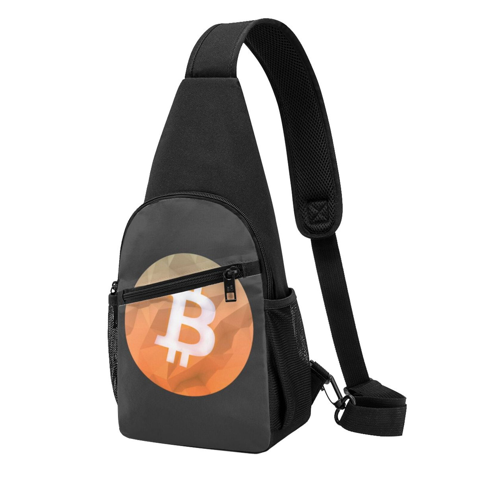 TEQUAN Crossbody Bag Chest Pack, Bitcoin Triangle Poly Currency Pattern Sling  Bags Adults Shoulder Backpacks - Walmart.com