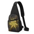 thumbnail image 1 of TEQUAN Crossbody Bag Chest Pack, Shining Gold Star Firework Pattern Sling Bags Adults Shoulder Backpacks, 1 of 6