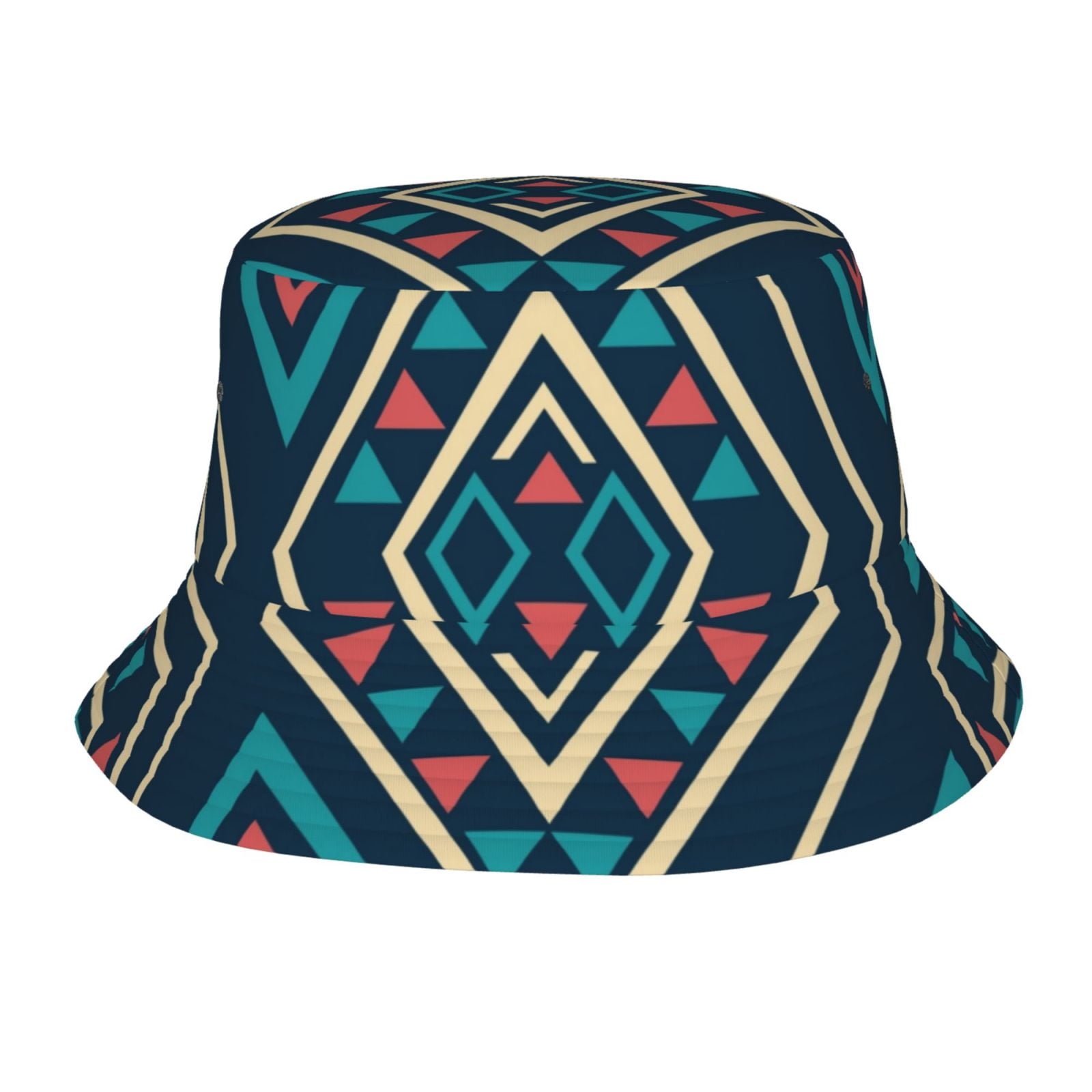 TEQUAN Foldable Polyester Adult Bucket Hat Simplicity Blue Fish