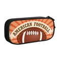 thumbnail image 1 of TEQUAN Large Capacity Pencil Case, American Football Sunbursts Pattern Pencil Pouch 2 Compartments Pencil Bag (Black), 1 of 7