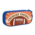thumbnail image 1 of TEQUAN Large Capacity Pencil Case, American Football Sunbursts Pattern Pencil Pouch 2 Compartments Pencil Bag (Blue), 1 of 7