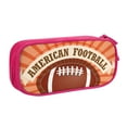 thumbnail image 1 of TEQUAN Large Capacity Pencil Case, American Football Sunbursts Pattern Pencil Pouch 2 Compartments Pencil Bag (Pink), 1 of 7