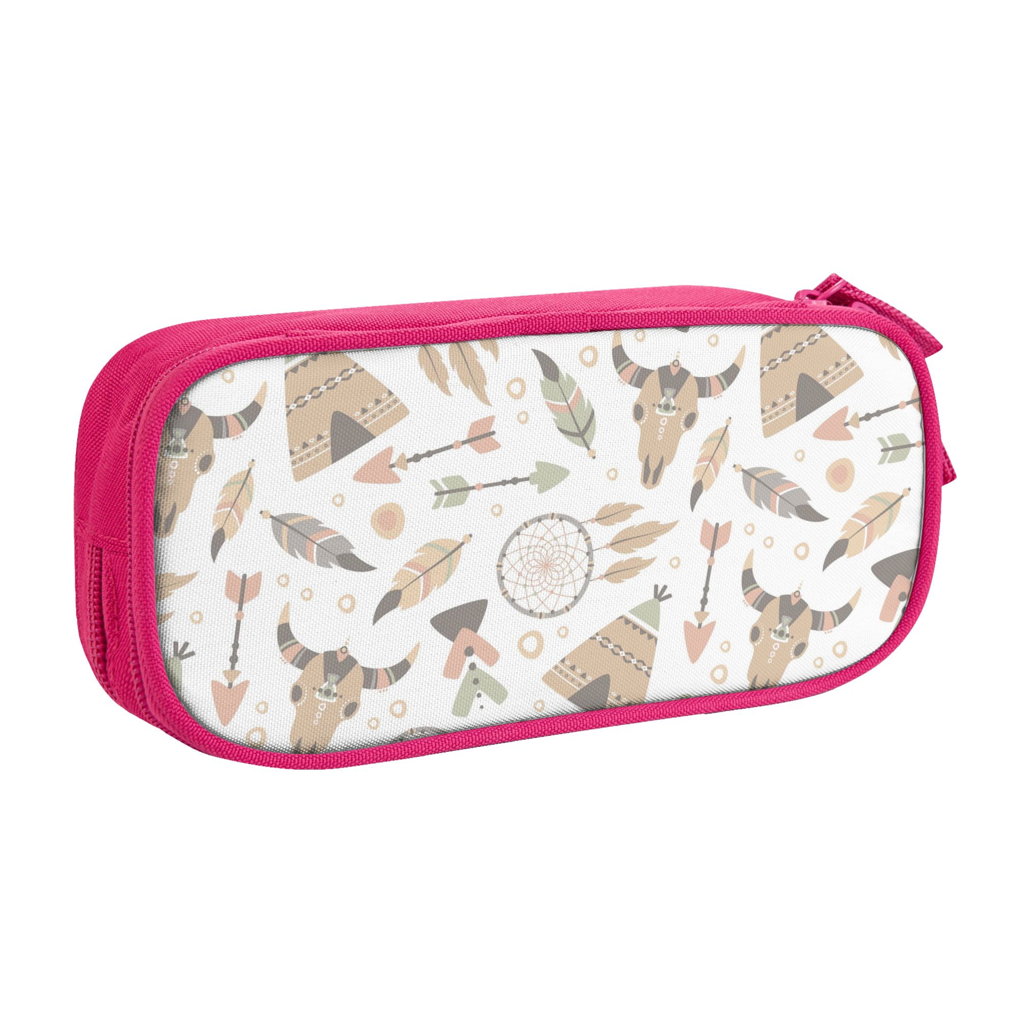 TEQUAN Large Capacity Pencil Case Boho Stylish Chic Hippie Style