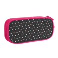 thumbnail image 1 of TEQUAN Large Capacity Pencil Case, Colorful Polka Dots Pattern Pencil Pouch 2 Compartments Pencil Bag (Pink), 1 of 7