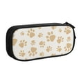 thumbnail image 1 of TEQUAN Large Capacity Pencil Case, Cute Paws Claw Print Animal Pattern Pencil Pouch 2 Compartments Pencil Bag (Black), 1 of 7
