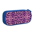 thumbnail image 1 of TEQUAN Large Capacity Pencil Case, Fashion Animal Leopard Texture Pattern Pencil Pouch 2 Compartments Pencil Bag (Blue), 1 of 7
