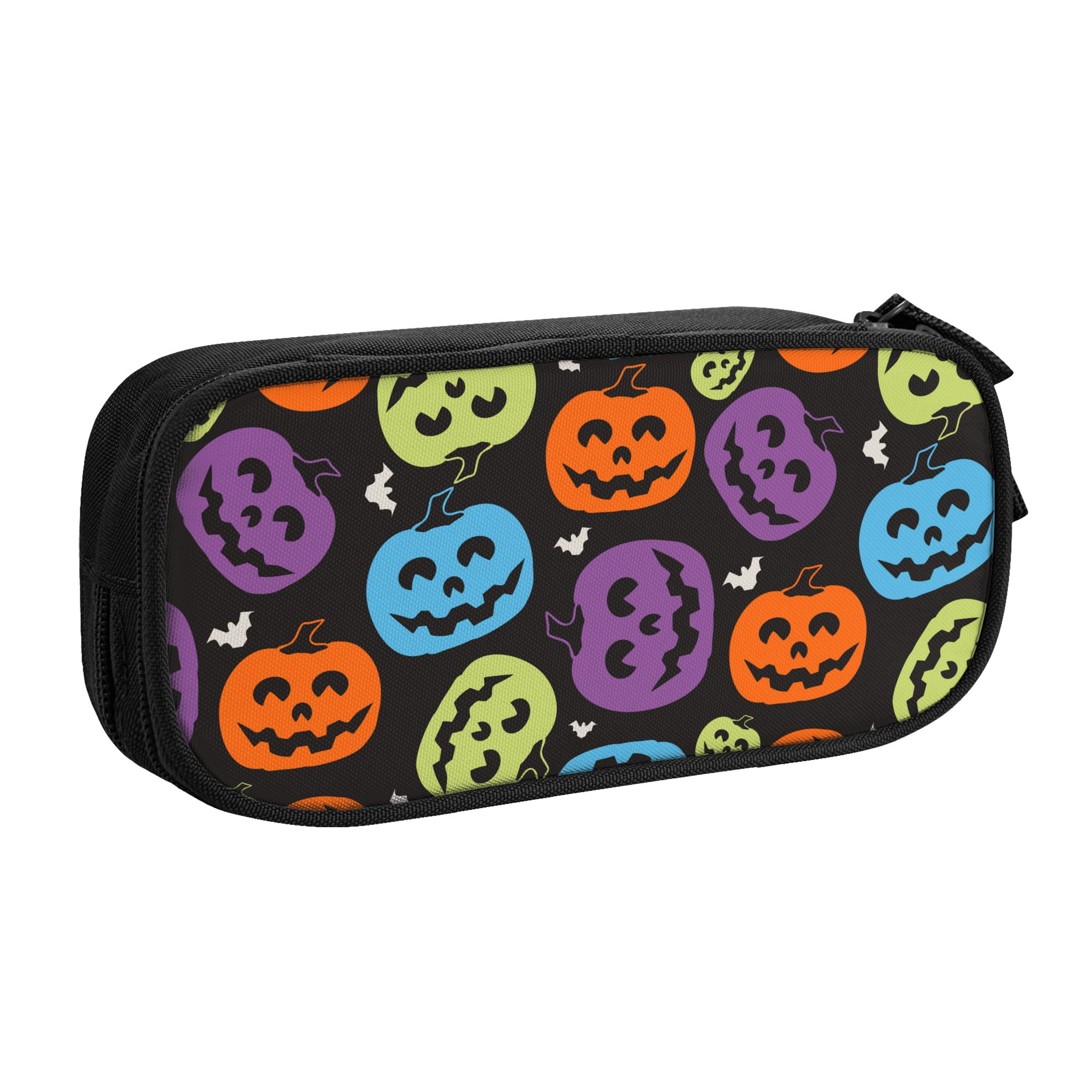 TEQUAN Large Capacity Pencil Case, Horror Halloween Pumpkin