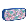 thumbnail image 1 of TEQUAN Large Capacity Pencil Case, Modern Pink Leopard Animal Pattern Pencil Pouch 2 Compartments Pencil Bag (Blue), 1 of 7