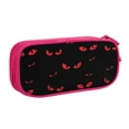 thumbnail image 1 of TEQUAN Large Capacity Pencil Case, Spooky Scary Monster Eyes Pattern Pencil Pouch 2 Compartments Pencil Bag (Pink), 1 of 7