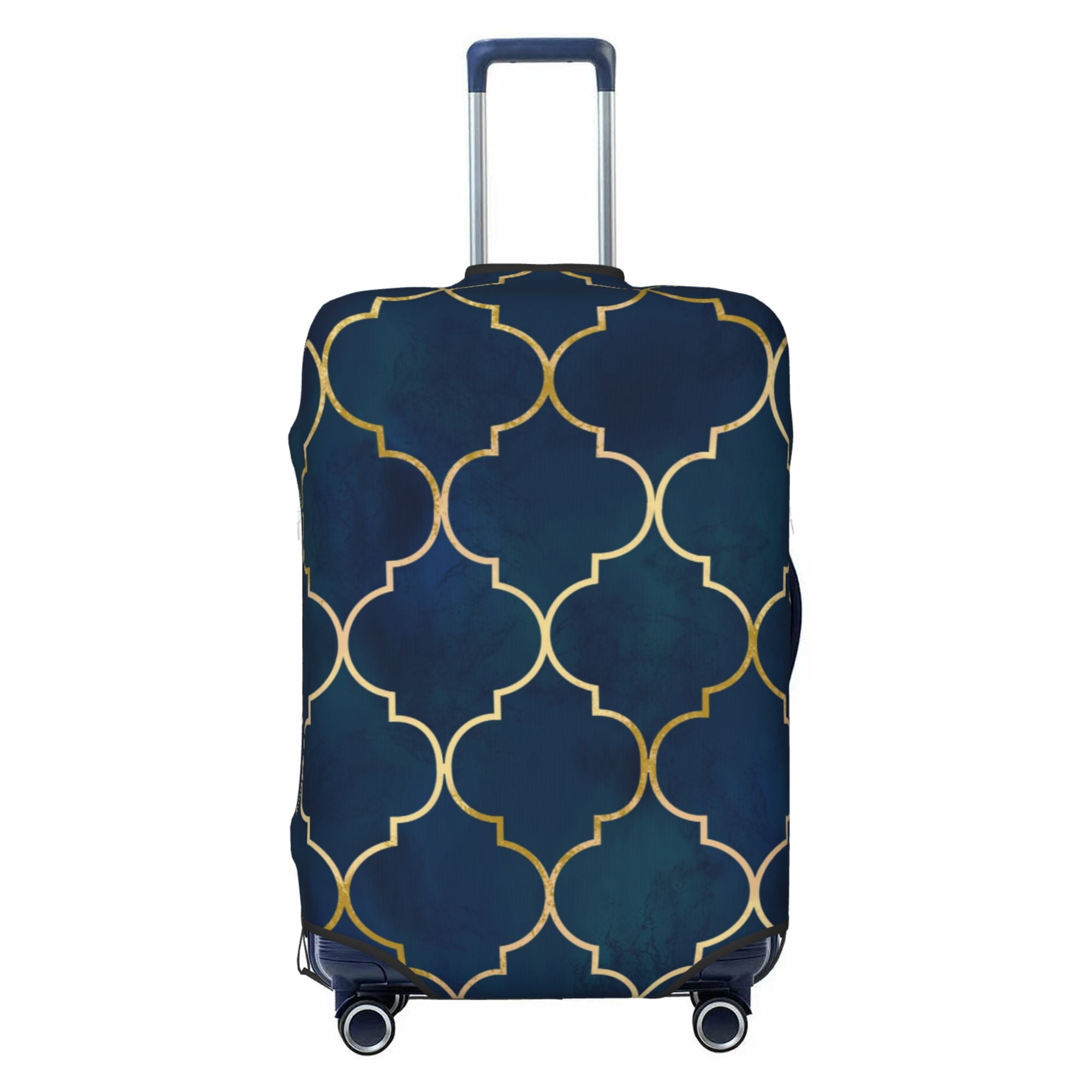 TEQUAN Polyester Elastic Luggage Cover, Morocco Style Minimalism Blue ...