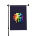thumbnail image 1 of TEQUAN Pride Rainbow Lips Garden Flags, 18 x 12 inch Double Sided Linen Outdoor Flag for Holiday Farmhouse Yard Home Decor, 1 of 7