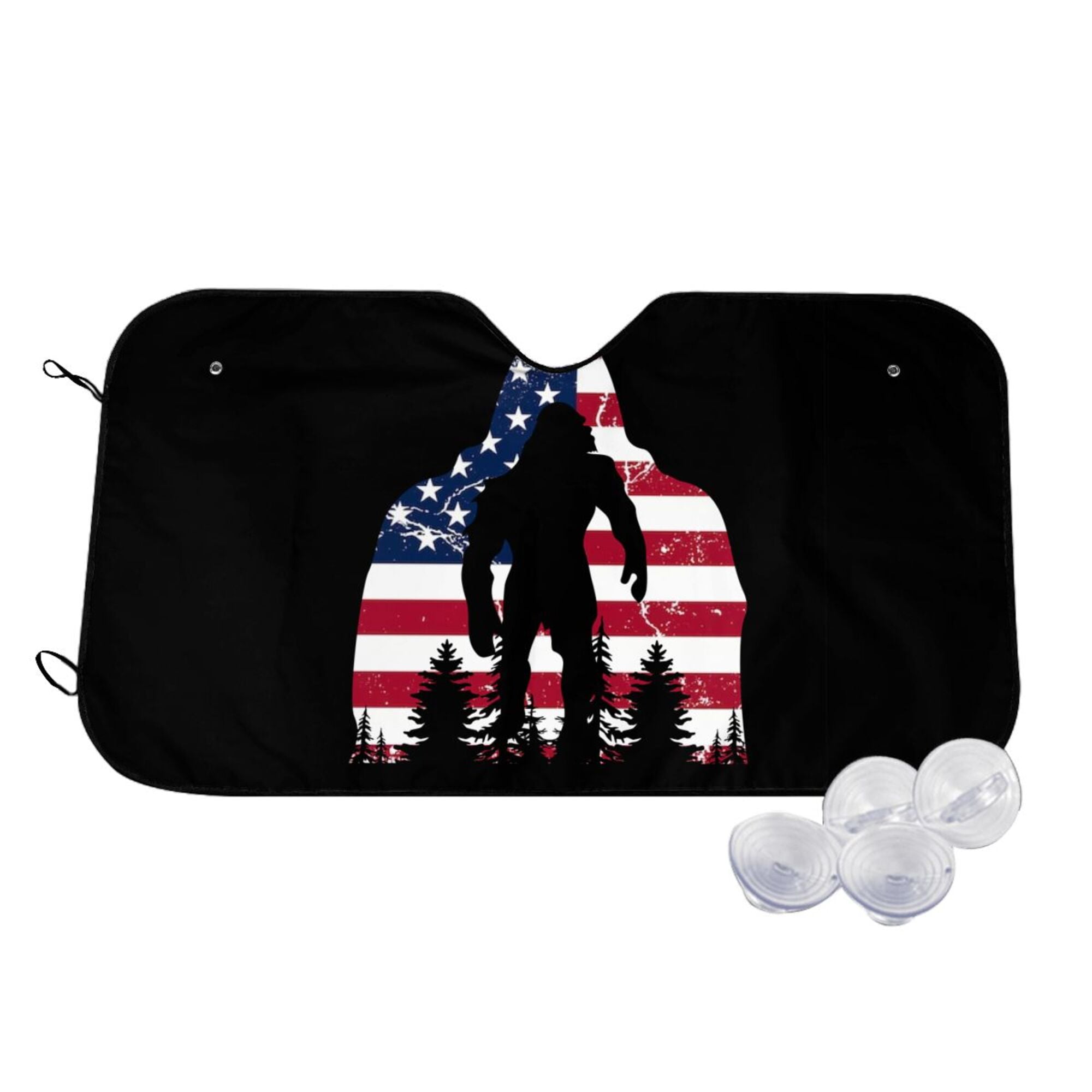 Custom Auto Windshield Sunshade, Car Window Protector - Personalized America 250th Anniversary Gifts For Women, Men - Land Of The Free