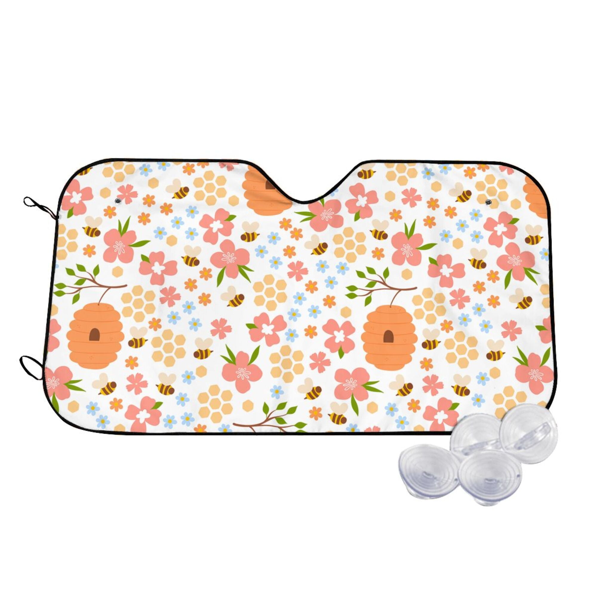 Candy Cane Pattern Print Car Sun Shade