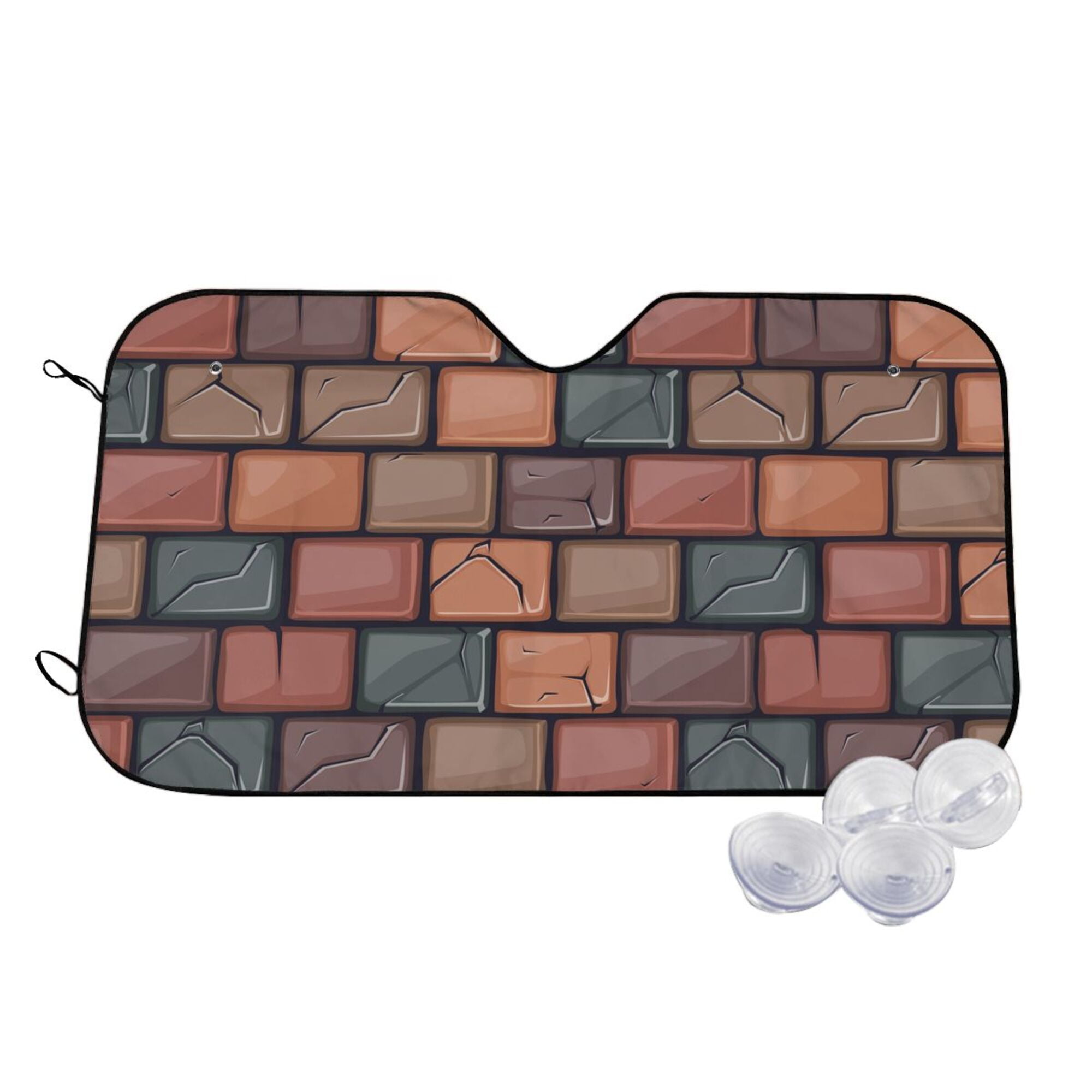 Guitar Pattern Print Car Sun Shade