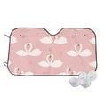 thumbnail image 1 of TEQUAN Sunshade for Car Windshield, Pink White Swans Couples Pattern Car Sun Shade, 55" x 30", 1 of 7