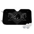 thumbnail image 1 of TEQUAN Sunshade for Car Windshield, Triple Moon with Flowers Stars Pattern Car Sun Shade, 51.2" x 27.5", 1 of 7