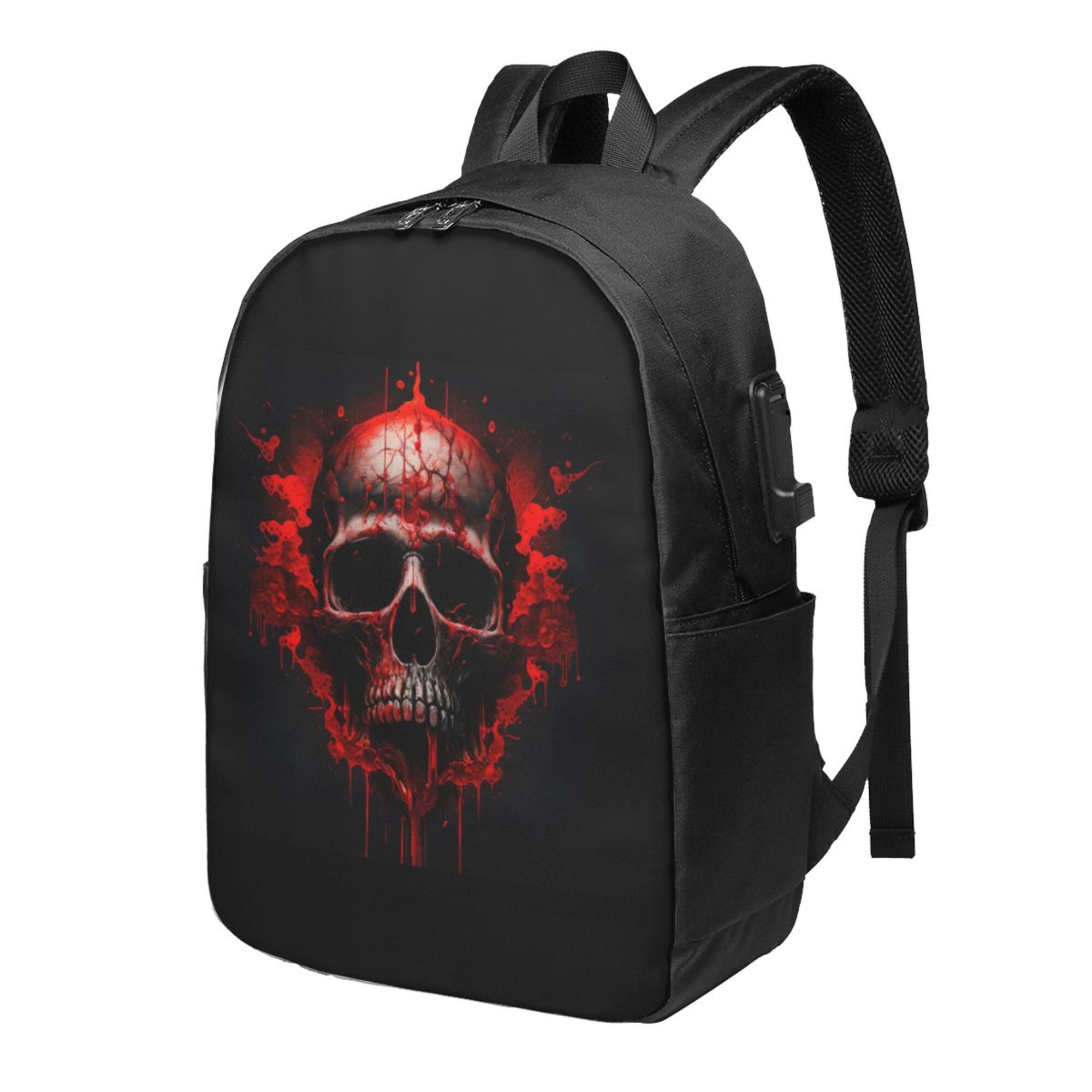 Gothic Anime Backpack with Blood Drip Design, Dark Fantasy Bag, Amazon.com: fancybag Goth Coffin Backpack with Detachable  main image 2