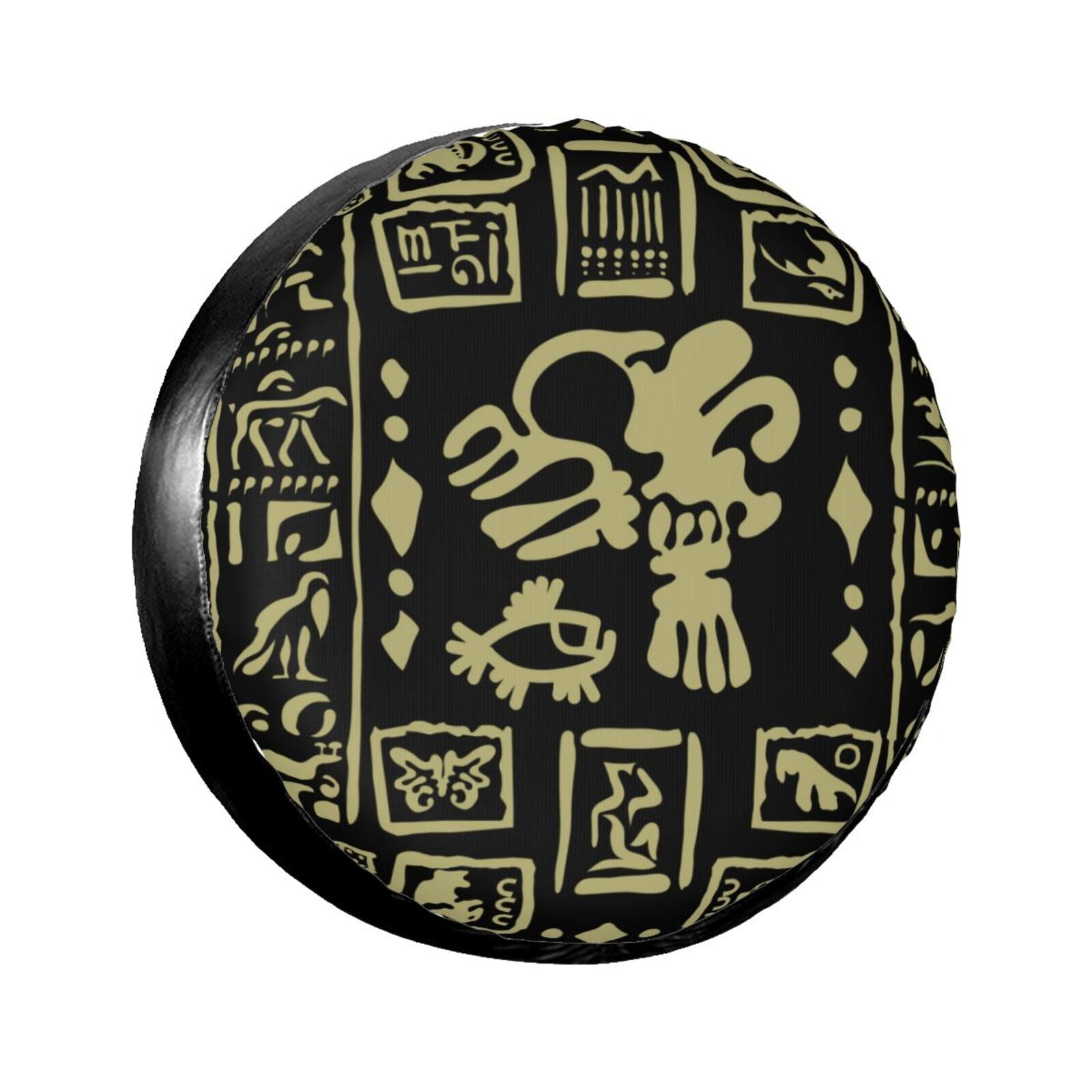 TEQUAN Universal Waterproof Spare Tire Cover, Dustproof Sun Protection  Ancient Mayan Symbols Pattern Wheel Covers, 16 inch - Walmart.com, image size:1600x1600