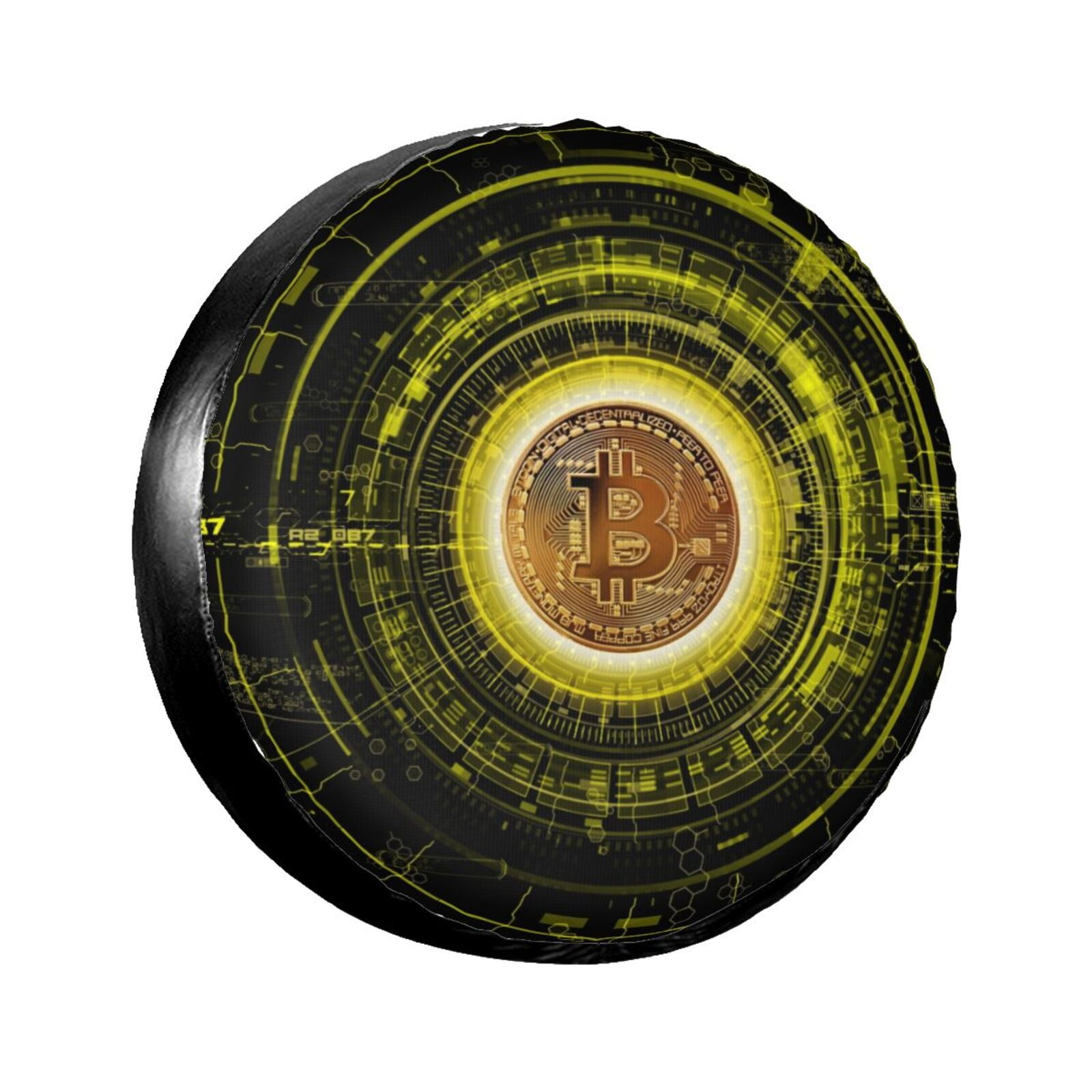 TEQUAN Universal Waterproof Spare Tire Cover, Dustproof Sun Protection  Crypto Currency Bitcoin Pattern Wheel Cover, 16 inch - Walmart.com