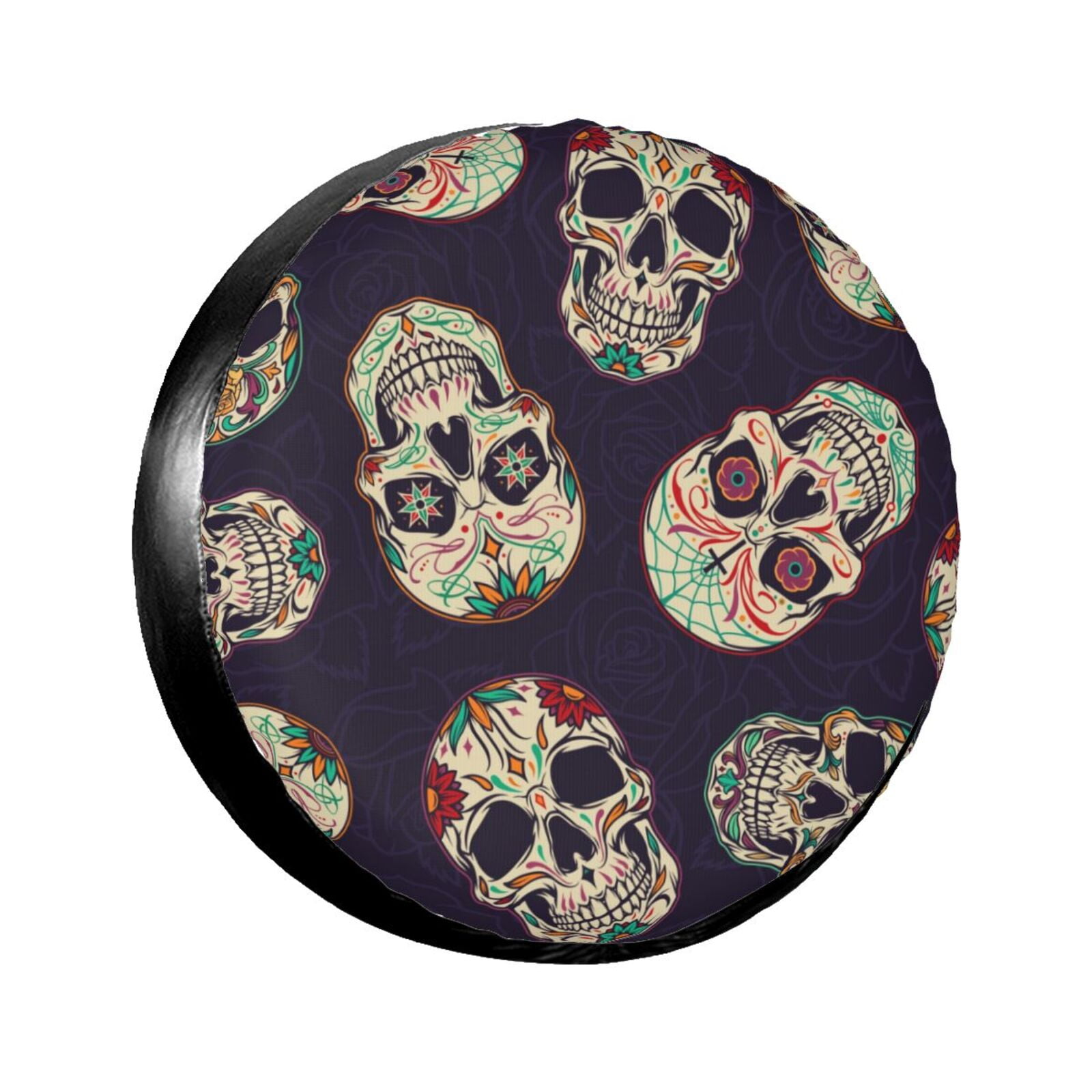 Universal Replacement Wheel Cover Silhouette Howling Wolf Halloween Waterproof Spare Wheel Cover Dustproof Tyre For Trailer, Motorhome, SUV, Off -Road Vehicle Wheel 17 Inch - View #11