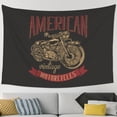 thumbnail image 1 of TEQUAN Vintage Classic American Motorcycle Pattern Large Tapestry, Aesthetic Tapestries Wall Hanging for Bedroom Living Room College Dorm Decor, 90 x 60 inches, 1 of 7