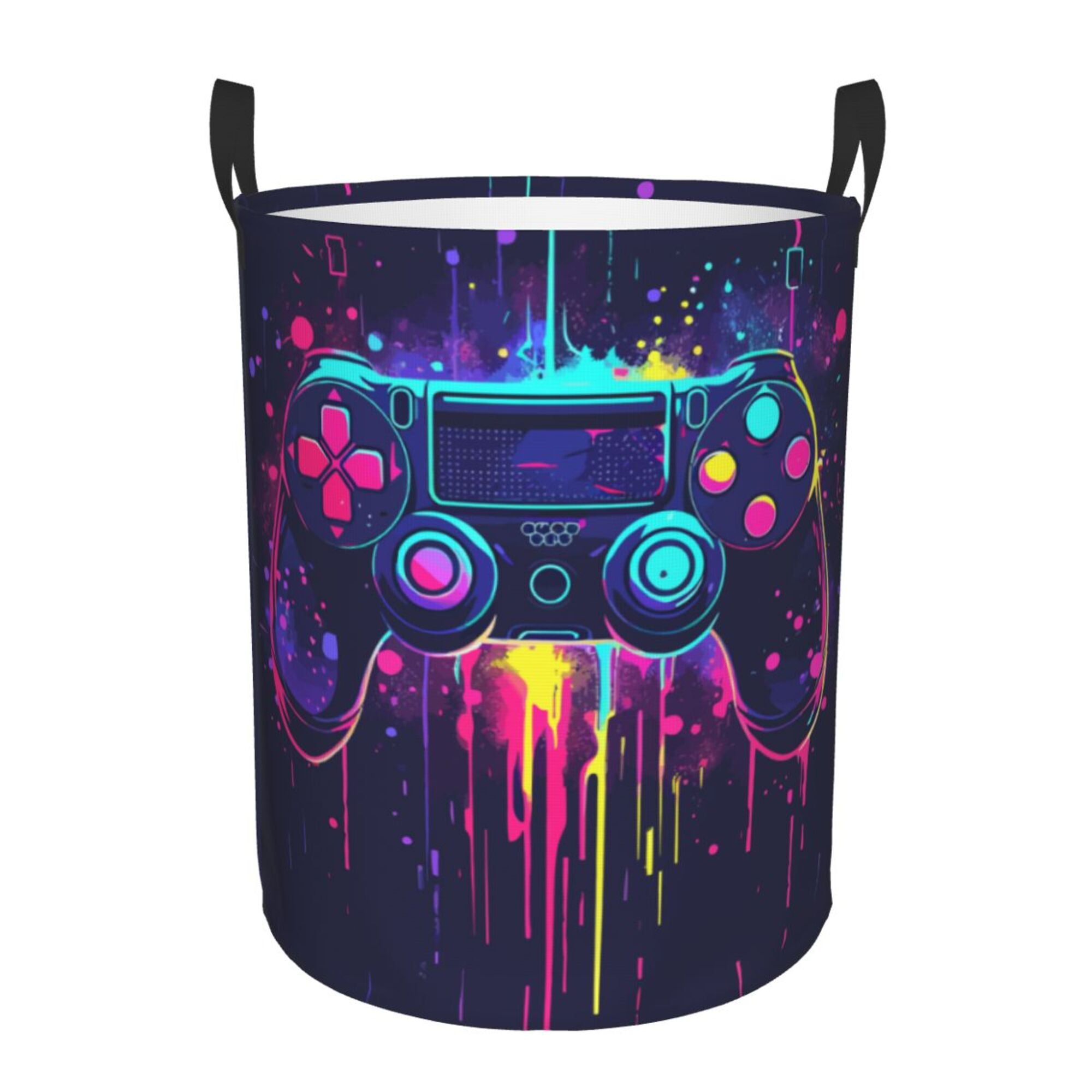 TEQUAN Waterproof Laundry Hampers, Game Controller Gamer Gamepad