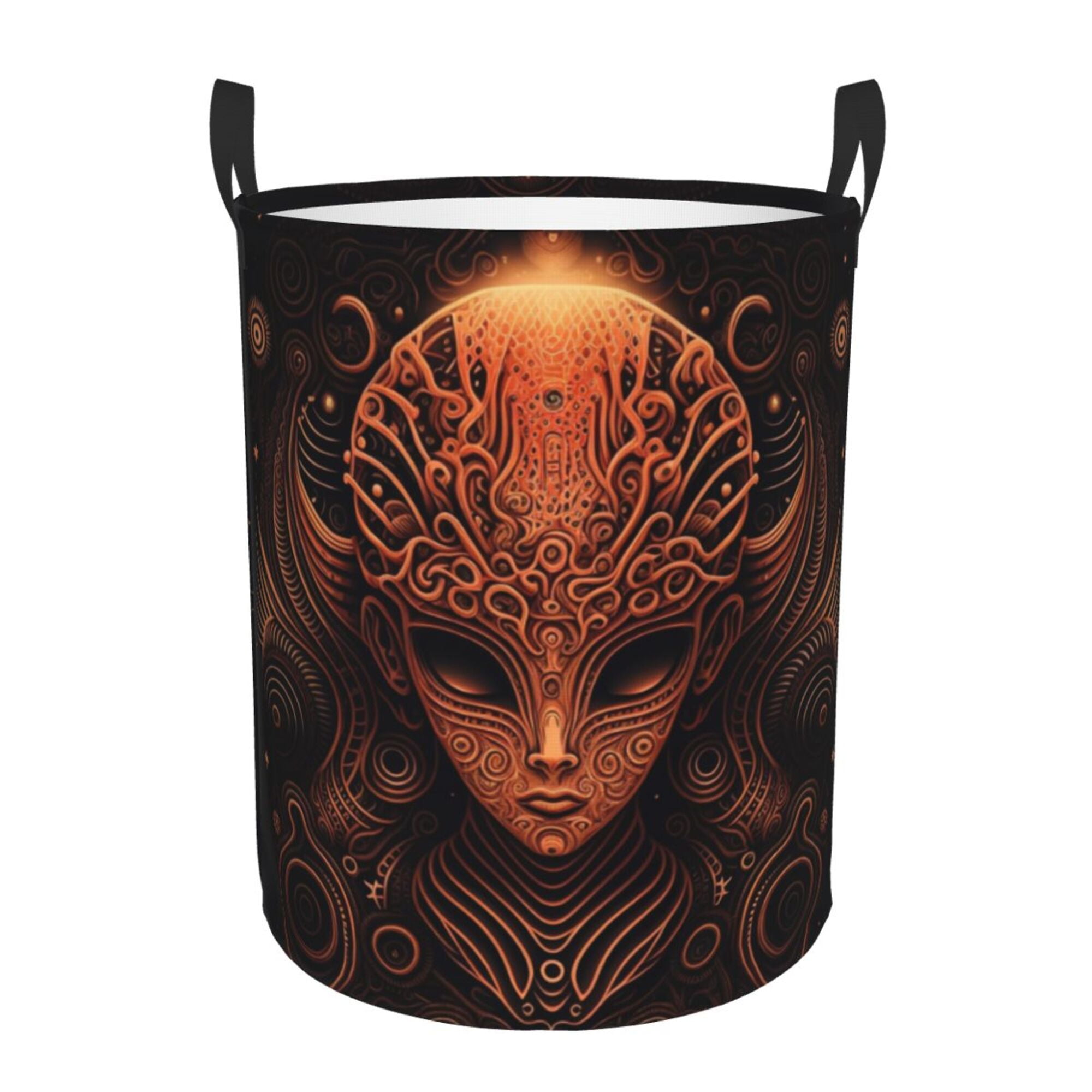 Psychedelic Face Laundry Basket