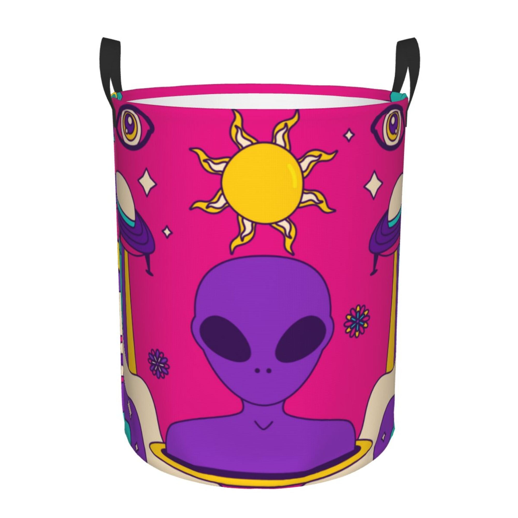 Psychedelic Holographic Laundry Basket