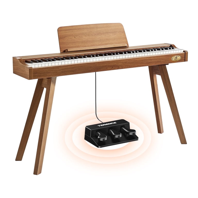 Terence Digital Piano, 88 Key Weighted Keyboard, Full-Size